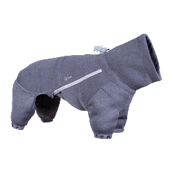 Hurtta Midlayer Overall Blackberry - Studioaufnahme, weicher Hundeoverall, Outlet bei AmbraPet